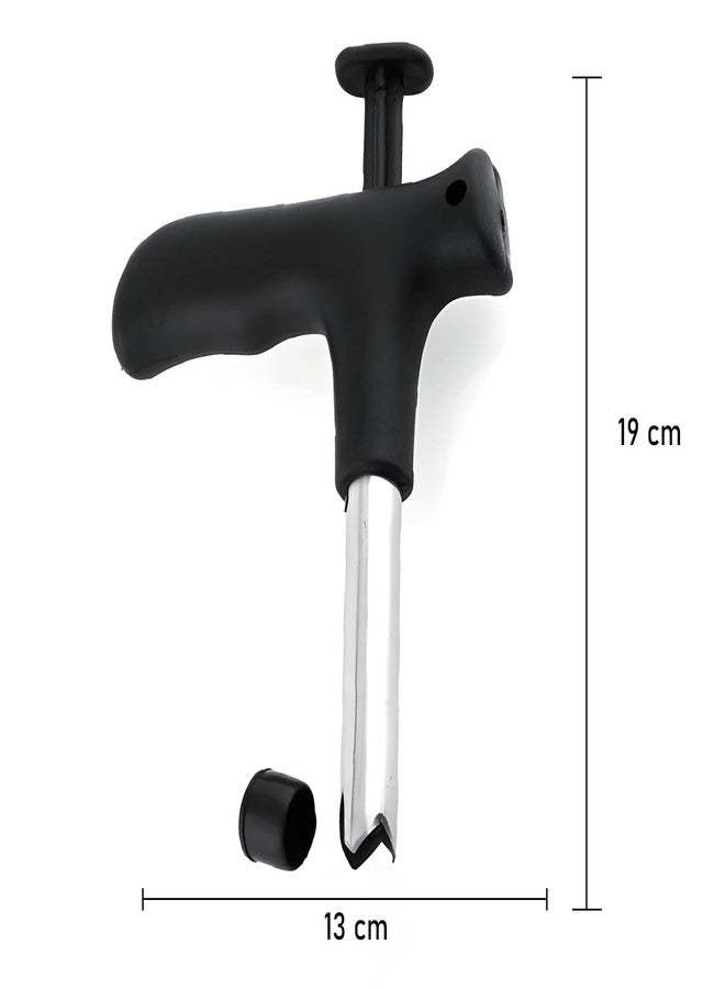 Oblivion Stainless Steel Coconut Opener 1 Pc - Quick & Easy Cracking Tool with Drill Cutter, Cleaning Stick, Effortless Fresh Water Extraction Kit, Durable Professional Hole Maker & Tap Cleaner - Image 3